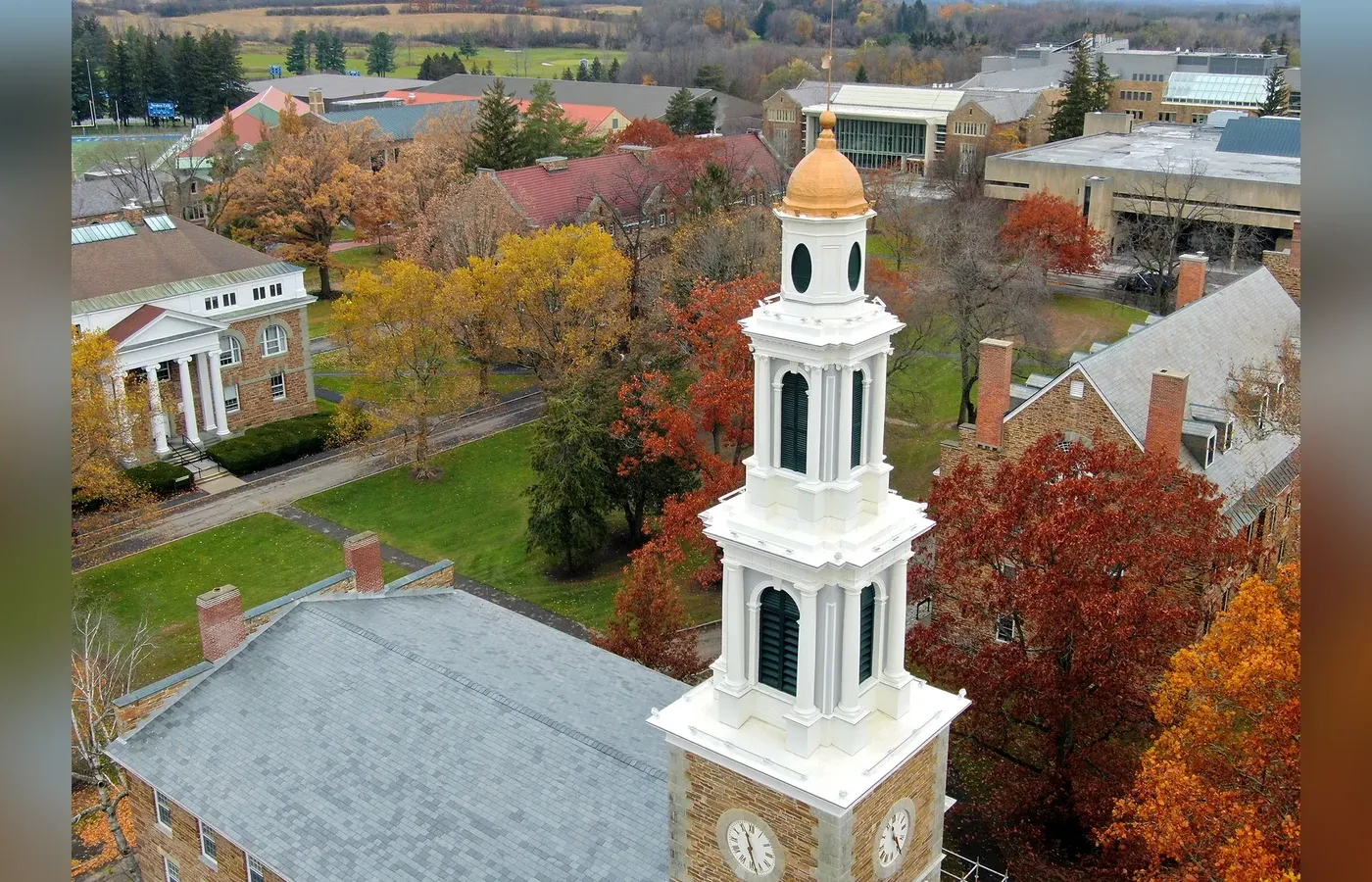 The Hamilton College Chapel steeple