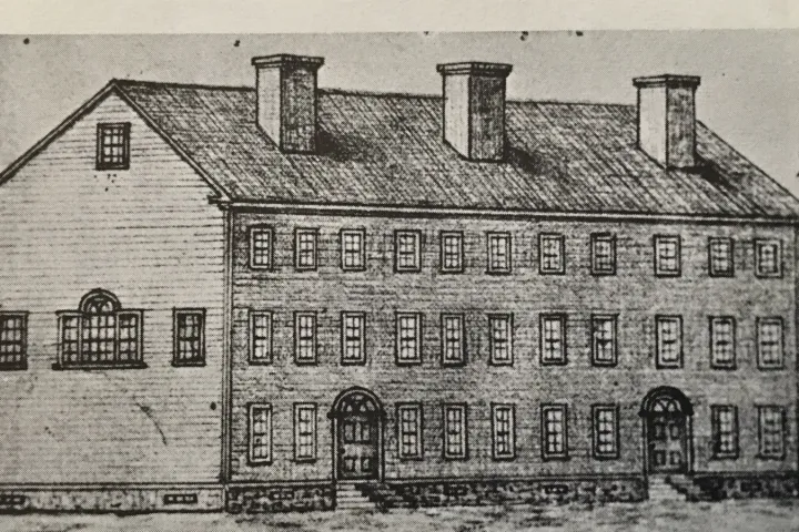 The Hamilton-Oneida Academy building in Clinton